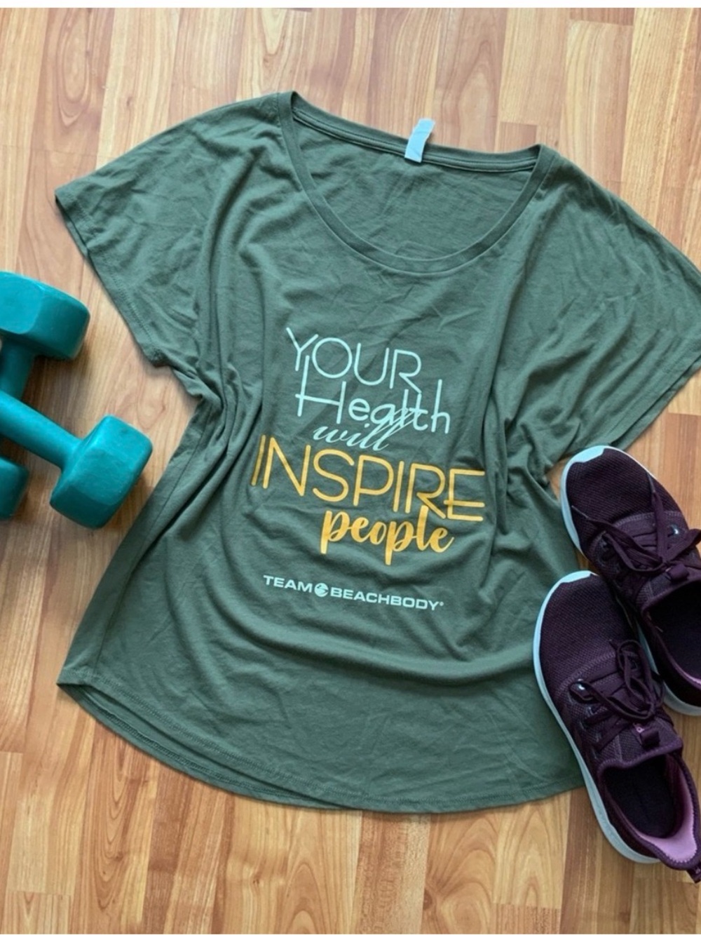 Rare Beachbody “Your Health Will Inspire Peopl” shirt